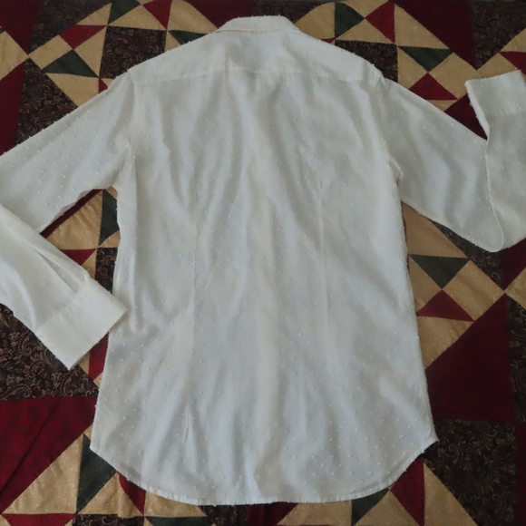 rare brouback button up dress shirt white 15.5/39 - Picture 4 of 7